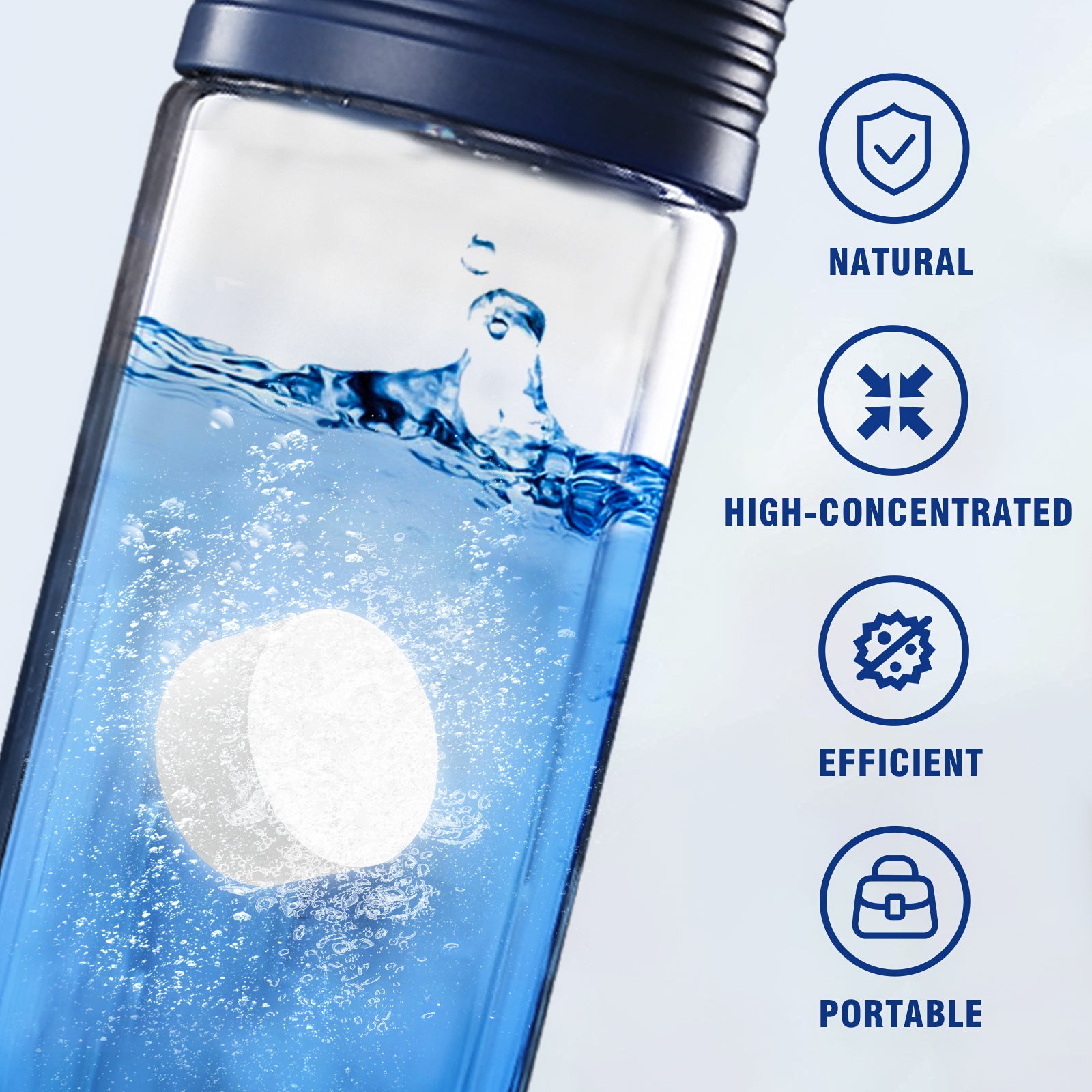 Bottle Cleaner Tablets - 36 Pack, Biodegradable, Chlorine & Odor Free